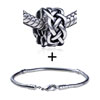Interweaving Knot  European   Bead   Bracelet  Combination