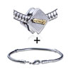 Square Bullet Pattern European Bead Bracelet Combination