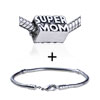 Cube Super Mom European Bead Bracelet Combination