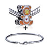 Lovely Brown  Bear  European Bead Bracelet Combination