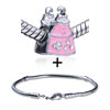 Pink Purse  European   Bead   Bracelet  Combination