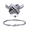 Crystal Cross  European   Bead   Bracelet  Combination