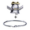 bell - Christmas  Bell  Pattern European Bead Bracelet