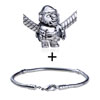  Santa   Claus  Pattern European Bead Bracelet Combination  ... 