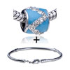 Zigzag  Crystal  Pattern European Bead Bracelet Combination