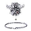  Garnet  Flower Pattern European Bead Bracelet Combination