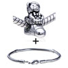 Lovely  Bear  Pattern European Bead Bracelet Combination