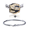 Golden  Crystal  Pattern European Bead Bracelet Combination