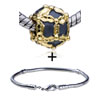  Round  Golden And  Black  European Bead Bracelet Combination