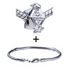  Crystal  Star Pattern European Bead Bracelet Combination