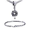 Dangle Wreath Pattern European Bead Bracelet Combination