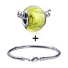  Emerald  Murano Pattern European Bead Bracelet Combination