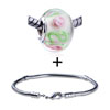 Translucent Murano Flower Pattern Combination