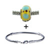 Blue And  Black  Spotted Bracelet Combination
