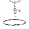 Pink Slipper Dangle Bracelet Combination