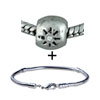 Decorative Flowers With Rhinestones Bracelet Combination
