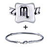 Scorpio Silver Plated Bracelet Combination