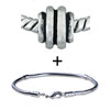 Round Abstract Circle  Metalwork  Shape Bracelet Combination