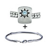 Flower Studded Austrian Crystal Bracelet Combination