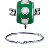 Pink Circles And Squares Round Bracelet Combination