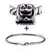 Silver Plated Frog Bracelet Combination