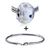 Dark Blue And Light Brown Spots  Bracelet  Combination