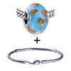 Orange Spots Dotted Translucent  Bracelet  Combination