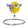 Brown Dots White Light Halo  Bracelet  Combination