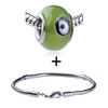 Dark Brown And White Circle Bracelet Combination