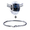 Black And Silver Stripes Bracelet Combination