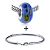  Blue  And Yellow Doodles Slim Bracelet Combination
