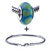 Pale Green Dotted Slim Bracelet Combination