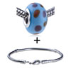 Purple And Orange Dots Slim Bracelet Combination