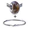  Glitter  Amber Mark Slim Bracelet Combination
