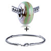 Pale Green Spiral Line Bracelet Combination