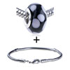 White Dots Slim Bracelet Combination
