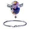 Pink Blue And Yellow Speckles Bracelet Combination