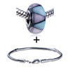 Purple And Blue Triangle Slim Bracelet Combination