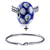 White Crusted Spots Bracelet Combination