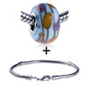Orange And Crimson Dots Bracelet Combination