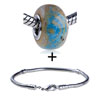 Sea  Blue  Concentric Cloud Bracelet Combination