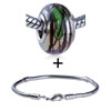Glitter Light Green  Mushroom  Bracelet Combination