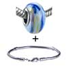  Blue  And Earth Yellow Intricate Line Bracelet Combination