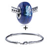 Glitter Pale  Blue  Speckle Bracelet Combination