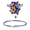 Blue Zebras Red Texture Dots Translucent Bracelet Combination
