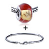Golden And Red Spots  Bracelet  Combination
