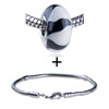 Black And White Polymer Clay  Beads   Bracelet  Combination