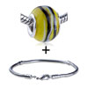 White And Brown Circle Bracelet Combination