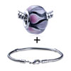 Pink And Purple Droplet Translucent Bracelet Combination