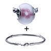 Pink Texture Peach Blossom  Bracelet  Combination
